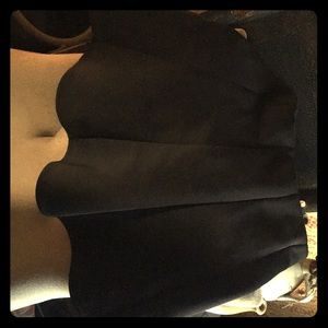 High waisted black skirt